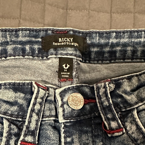 True Religion boys Dark Blue Straight Leg Jeans - Picture 1 of 8